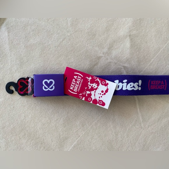 Keep a Breast Other - Keep A Breast Cancer Support Purple I Love Boobies Belt Unisex Novelty Y2K OSFM